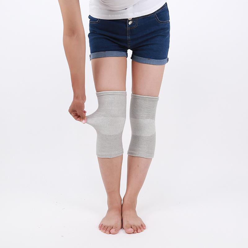 直销新款薄款竹炭保暖护膝 男女骑行跑步健身护膝盖 超薄透气男女