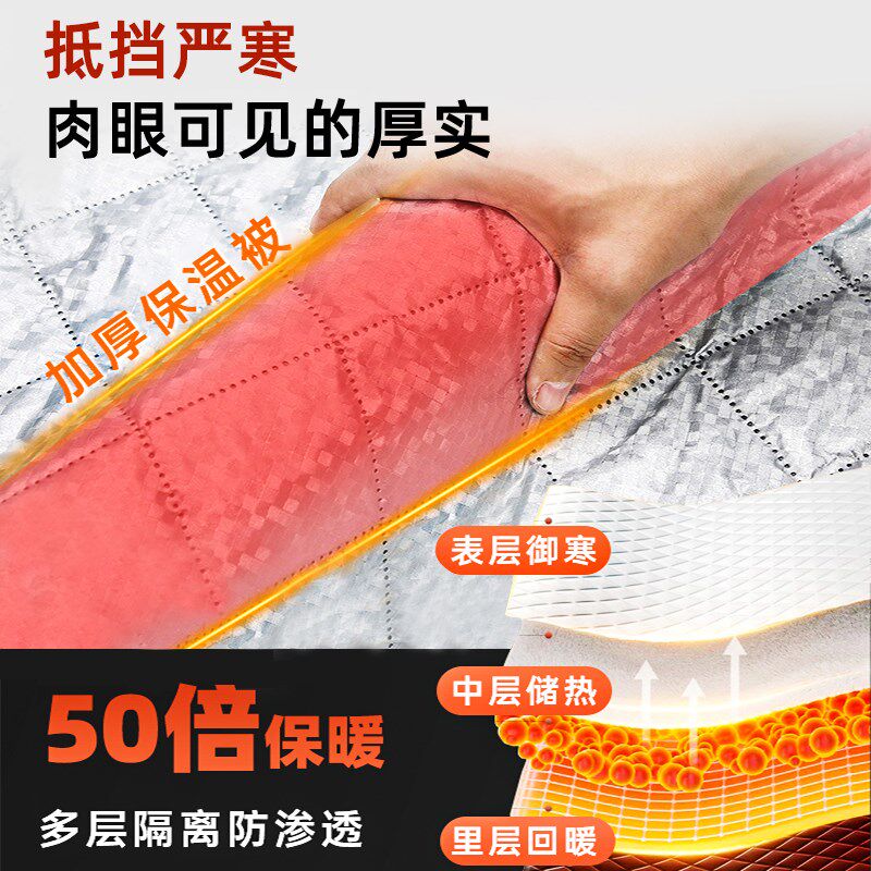 热销老头乐电动四轮车遮雪挡罩三轮车防寒防雪防霜防冻代步前挡风