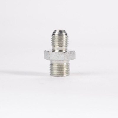 热销高压油管接头对丝1JT美制转英制G螺纹74度外锥7/16碳钢外螺纹