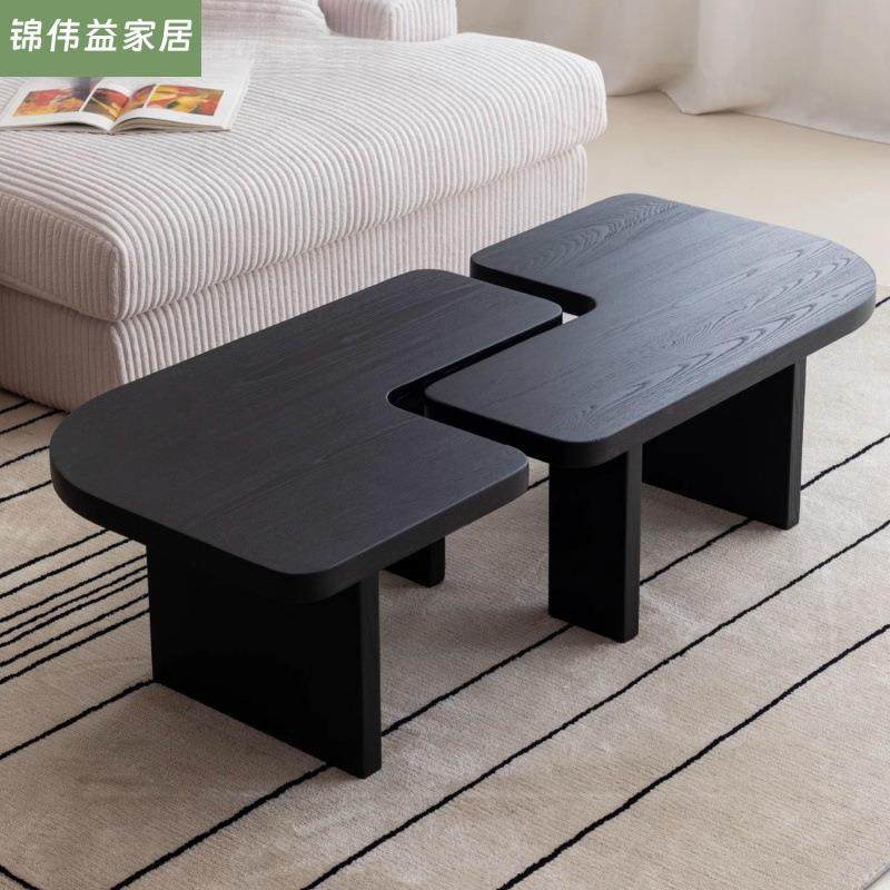 实木不规则异形黑色设计师简约茶几客厅家用小户型创意民宿茶桌,鲜花速递/花卉仿真/绿植园艺,割草机/草坪机,淘宝优惠券,粉丝福利购,淘宝优惠卷