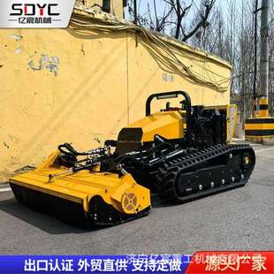 跨境小型履带割草机路堤河堤绿化带除草柴油汽油割草机