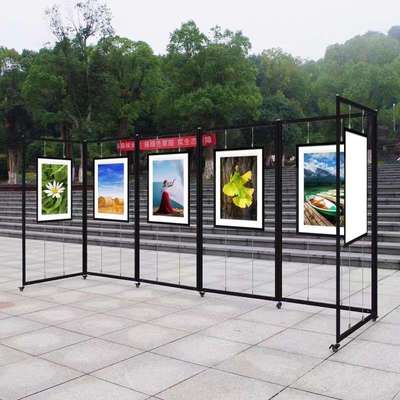 美术展板可折叠书画展架学校作品展架屏风式展架摄影书法展示支架