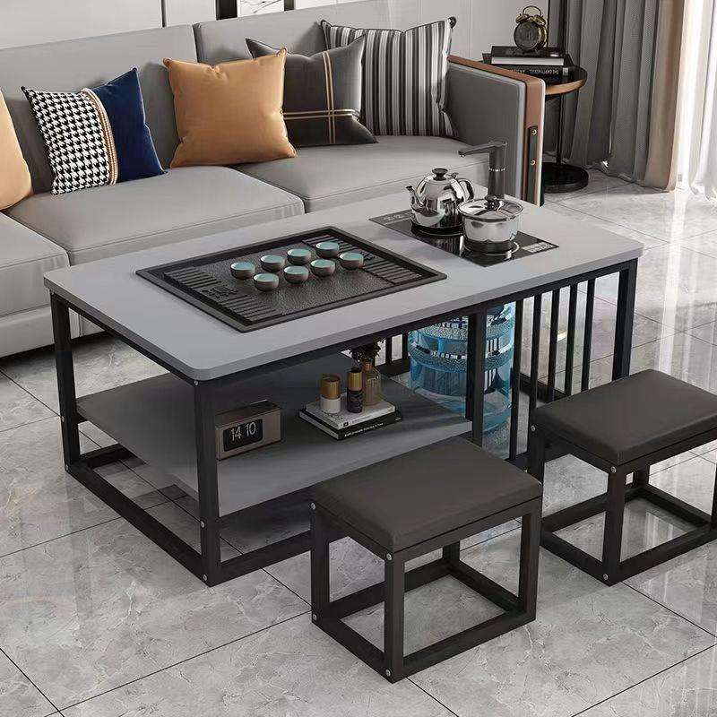 爆款茶几客厅家用简约办公室茶台简易泡茶网红茶桌套餐一体茶台