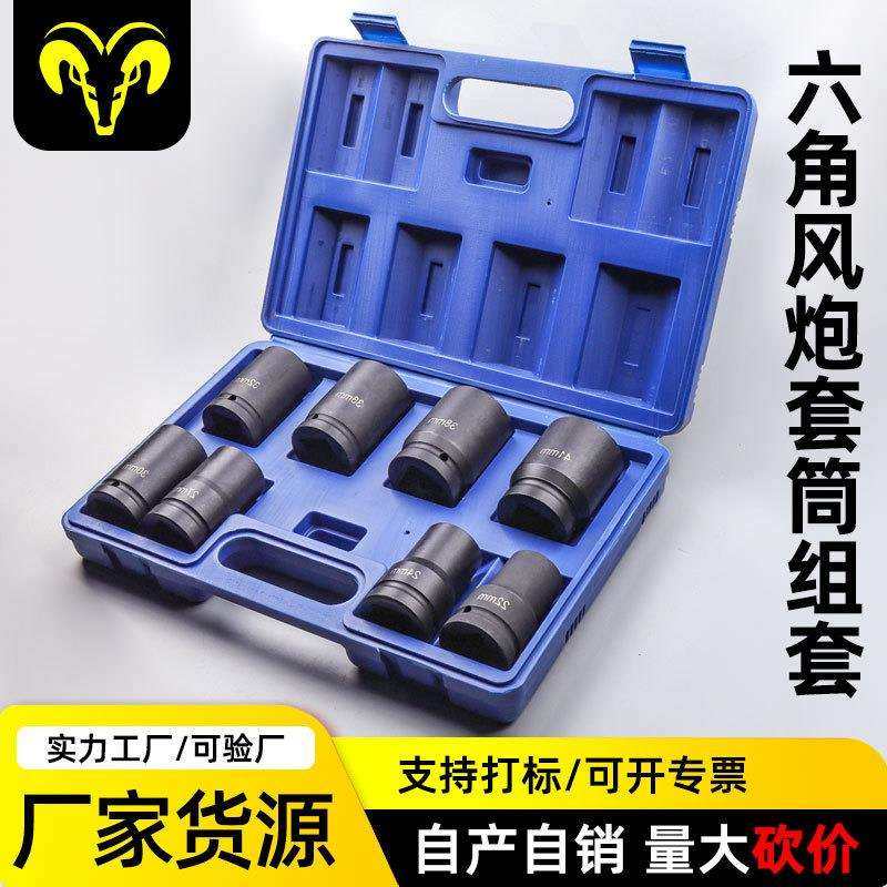 厂家供应1寸风炮套筒头套装轮胎螺丝拆卸套头汽修工具套装