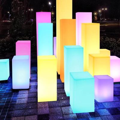 方柱落地灯走廊过道灯立式方形景观灯酒店亮化设计露营装饰氛围灯