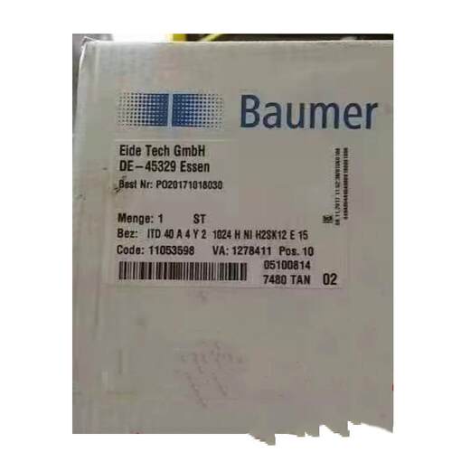 BAUMER堡盟编码器ITD40A4Y21024HNIH2SK12E15