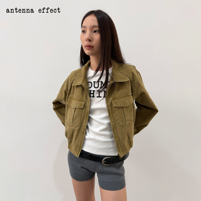 antennaeffect做旧夹克外套