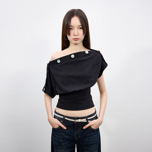 antennaeffect蝙蝠袖上衣T恤