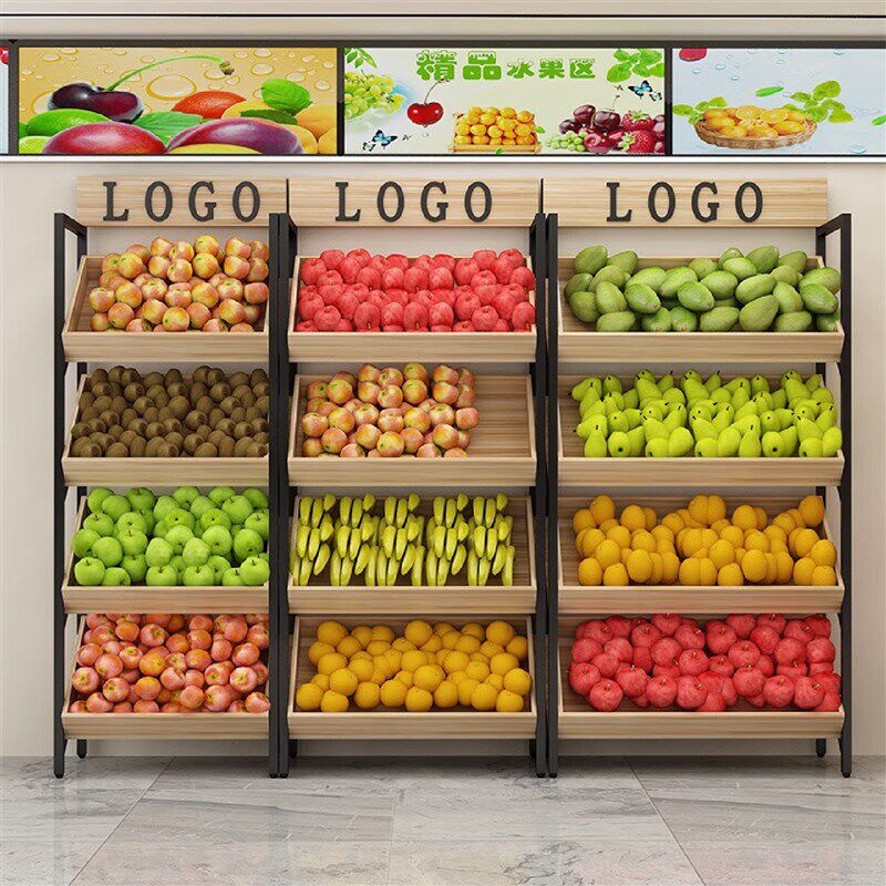 热销水果货架超市生鲜水果蔬菜货架展示架商用多层便利店多功能零