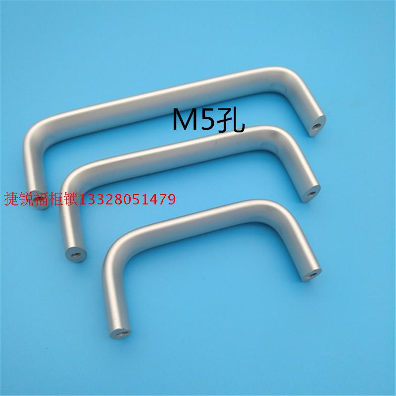 热销LS516孔距亚光银色黑色机箱 机柜们面板椭圆形铝合金拉手PULG