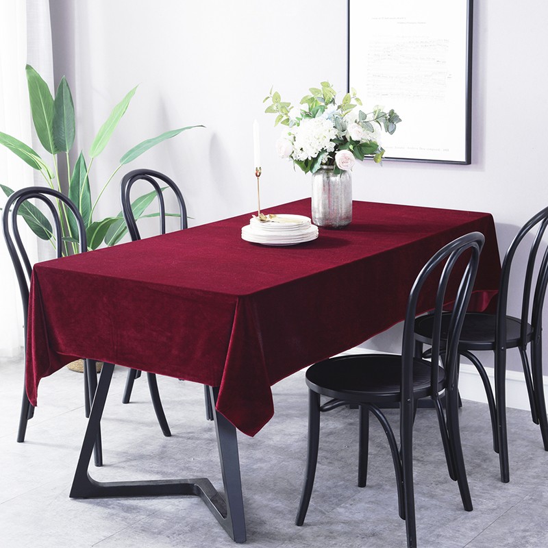 热销定做会议桌布金丝绒布艺办公台布活动展会长方形纯色桌布地毯