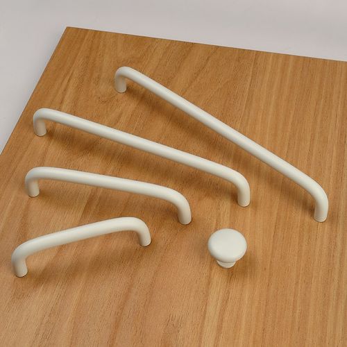 热销原木奶油风现代简约衣柜橱柜门把手抽屉铝合金小拉手U188贝壳