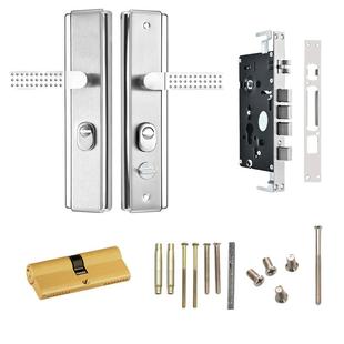防盗门锁全套通用型门锁锁大门双活双快锁具家用室内门锁 直销新款