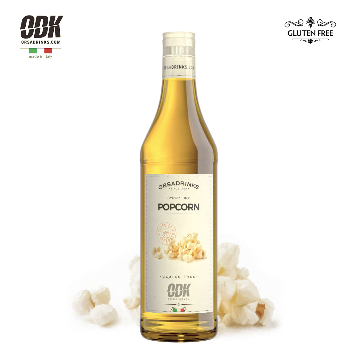 ODK爆米花风味糖浆750ml/1kg 意大利进口圣诞新年主题风味拿铁