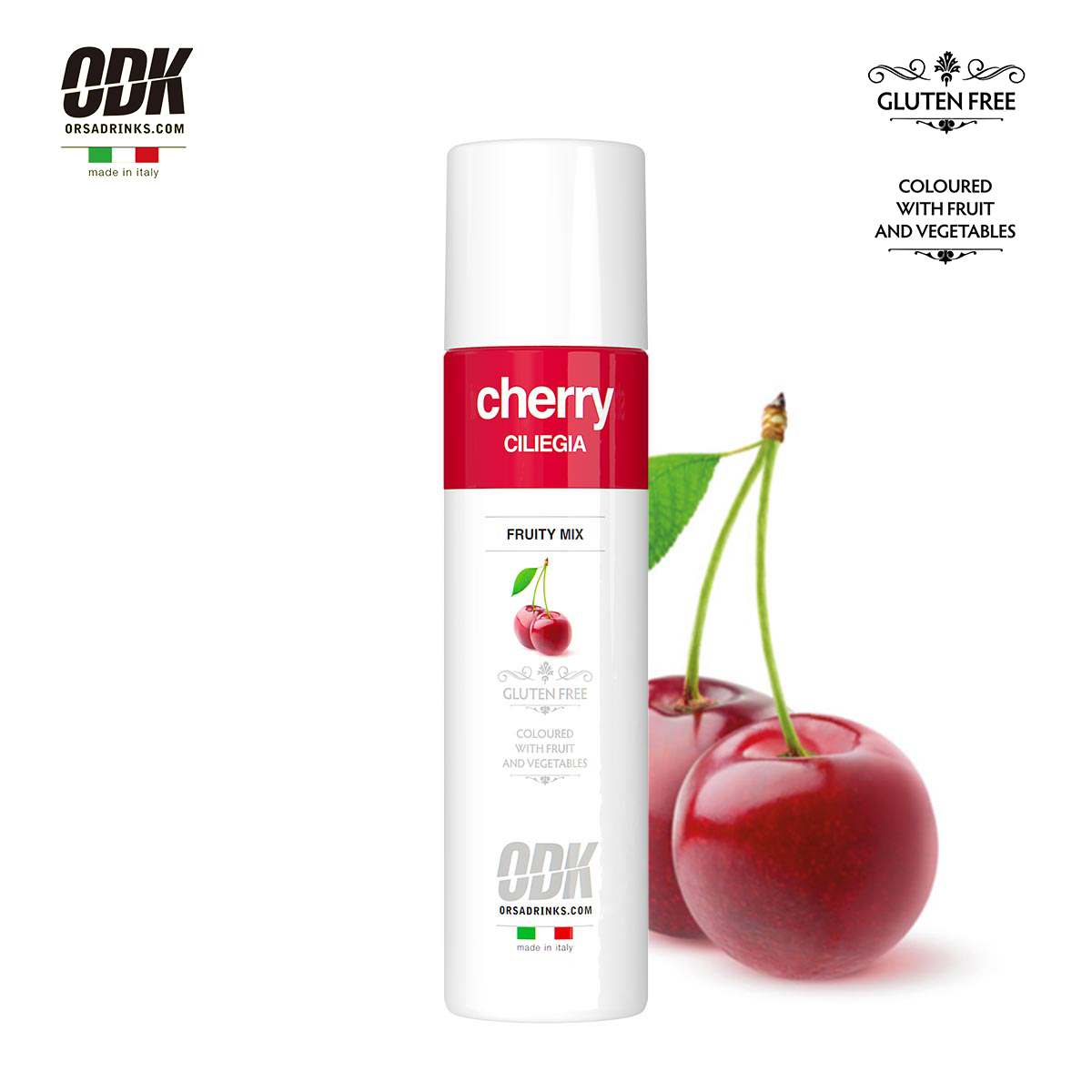 ODK车厘子果酱750ml/1kg 意大利进口口味自然专业调饮果汁感足