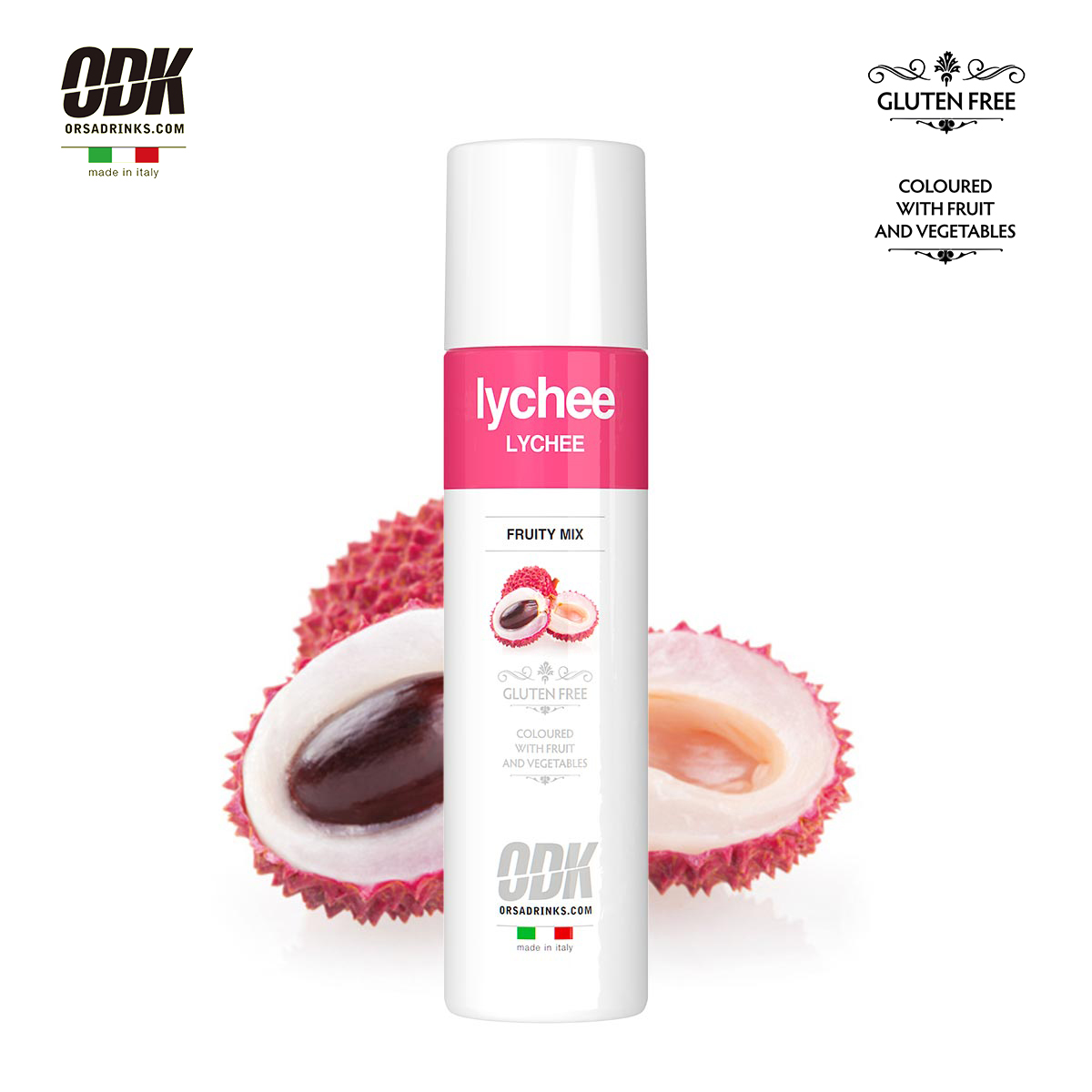 ODK荔枝果酱750ml/1kg 意大利进口口味自然专业调饮果汁感足