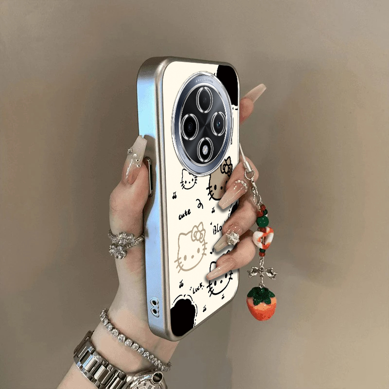 适用oppoA3pro手机壳A3/A2套A2X曲屏A2M外壳oppa25G新款opa1por5G全包A2X防摔opopA3活力版35G猫爪凯蒂猫镂空