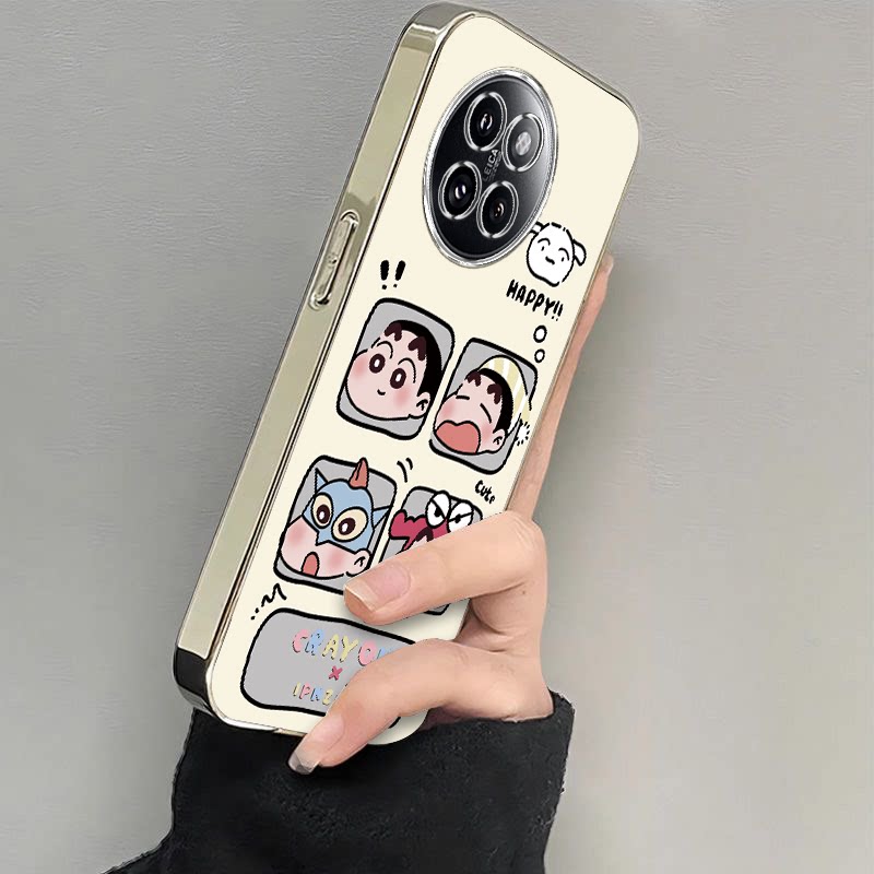 适用小米civi4pro手机壳新款civi3保护套civi2全包防摔civi1s软硅胶曲面屏外壳cviv卡通可爱四格小新cv男女潮