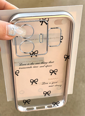 适用Realme真我GTNeo5手机壳realmeGTNeo6se黑色蝴蝶结GTNeo3/2全包防摔gtnoe2软硅胶neo保护套oppo外壳男女