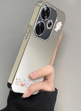 适用红米Turbo3手机壳RedmiTurbo3保护套小米Redmi新款外壳Trubo3软硅胶Turb全包防摔Tubro晕染小白兔男女