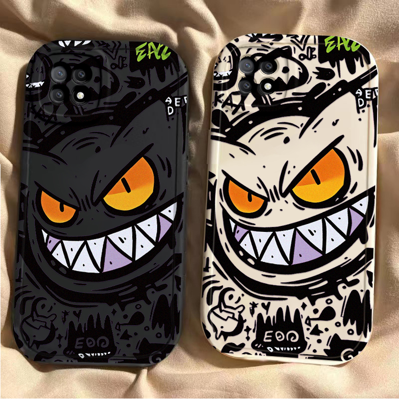 呲牙耿鬼oppoA72手机壳A7x新款5G硅胶OPPO全包A725G套oppa73防摔0pp0opp0ppoA79保护套oopoa7n男poopa女搞怪