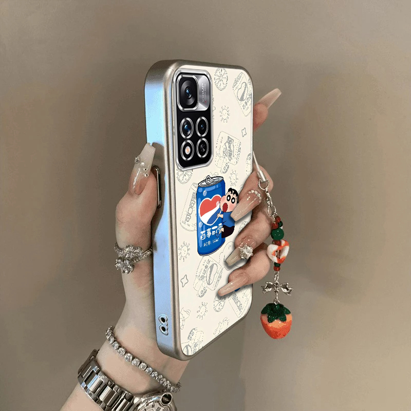 适用红米Note11Pro手机壳RedmiNote115G套114G小米Redmi外壳noto11E软nont硅胶4G百事可爱小新5G防摔十男女