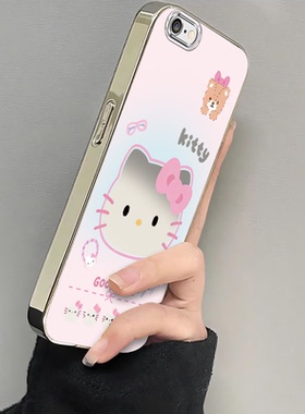 适用苹果6s/7/8plus手机壳新款iPhoneXR全包防摔XSmax外壳软胶11保护套13/12mini好时光KT猫14pm可爱ip16/15