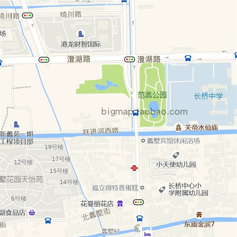 苏州市吴中区长桥街道地图2021 路线定制城市交通区域划分贴图