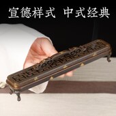 热销卧香炉万字纹纯铜家用檀香线香盒沉香熏香炉摆件办公室内藏式