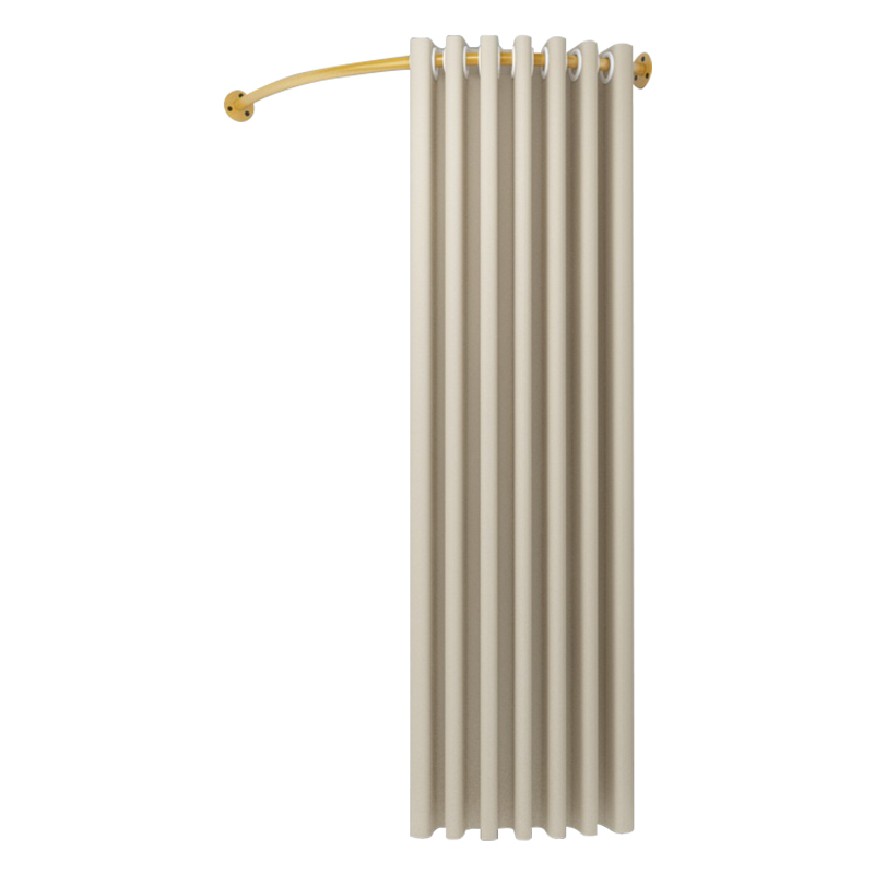 热销服装店试衣间门帘衣帽间隔断帘铁艺U半圆C形支撑架转角墙角窗