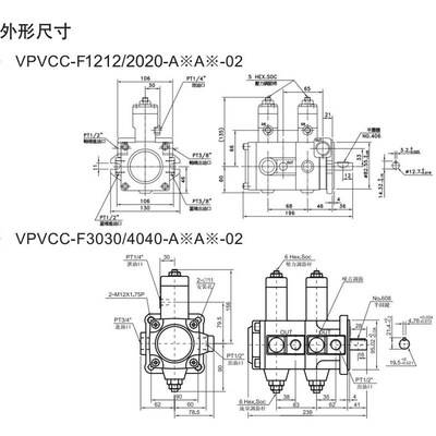 热销北部精机VPVCC-F3030-A3A3 A1A1 A2A2叶片泵F1515 F3030 F404