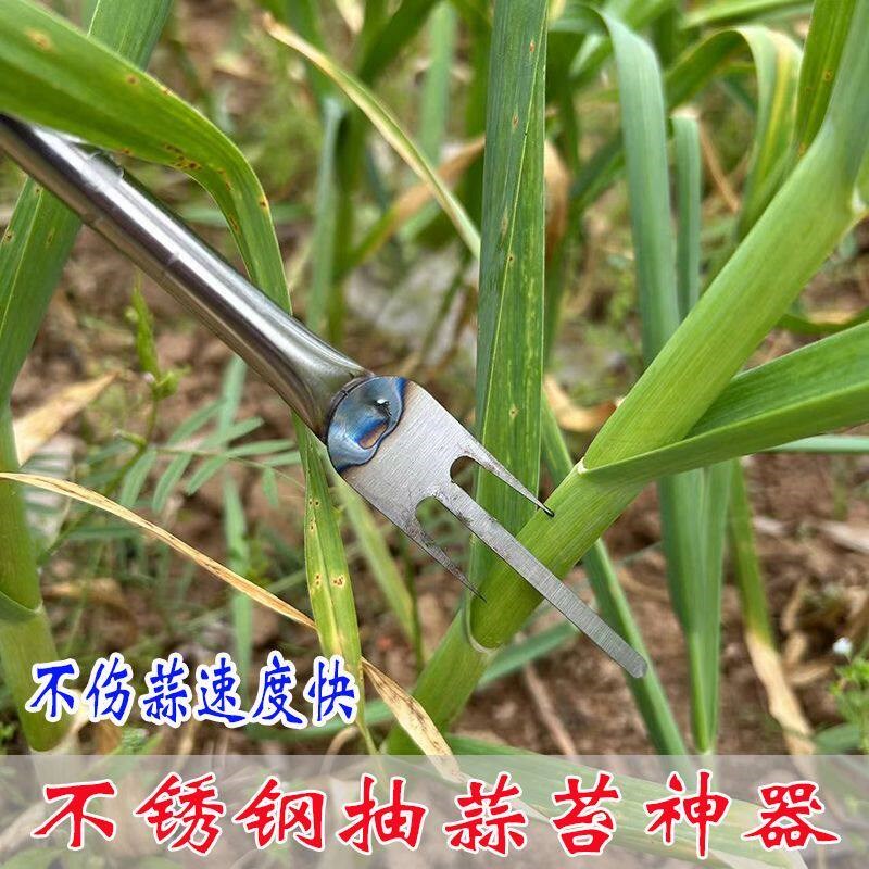 热销新款不锈钢提蒜苔神器拔揪刮劈蒜苔工具抽蒜薹刀打蒜苔宝剑收