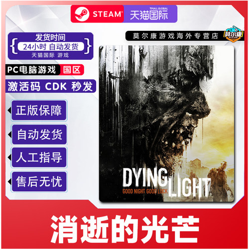 steam 消逝的光芒Dying Light Enhanced Edition 国区激活码CDKey