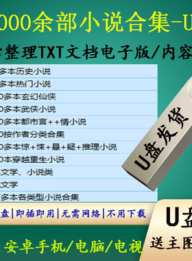 网络小说合集U盘几万本经典文本手机电脑通用优盘起点番茄笔趣阁