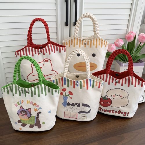 卡通可爱手提水桶包零食小包高颜