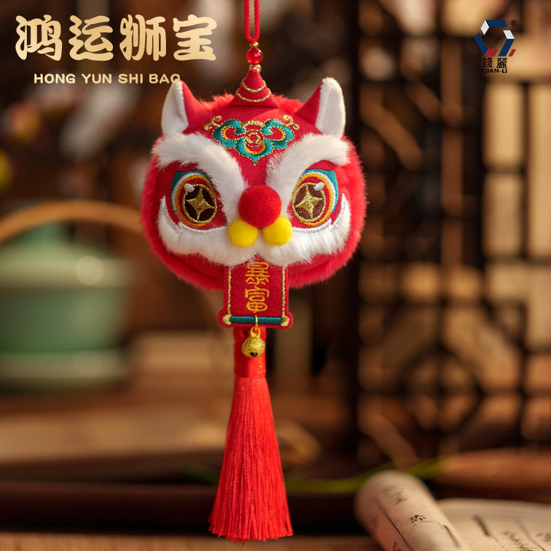 醒狮香囊空袋古风立体桂花香包薰