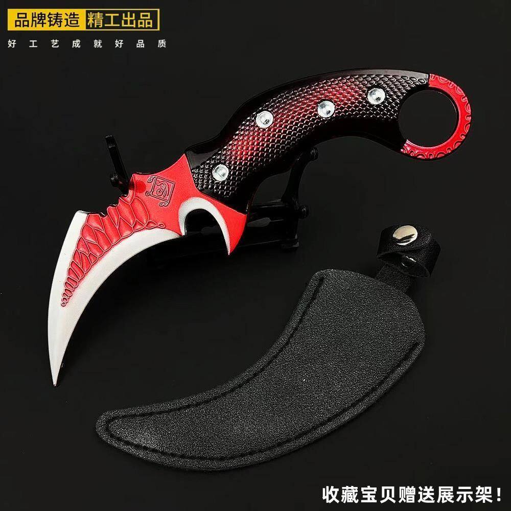 三角洲行动周边赤枭爪刀武器模型金属手办合金匕首摆件兵器玩具