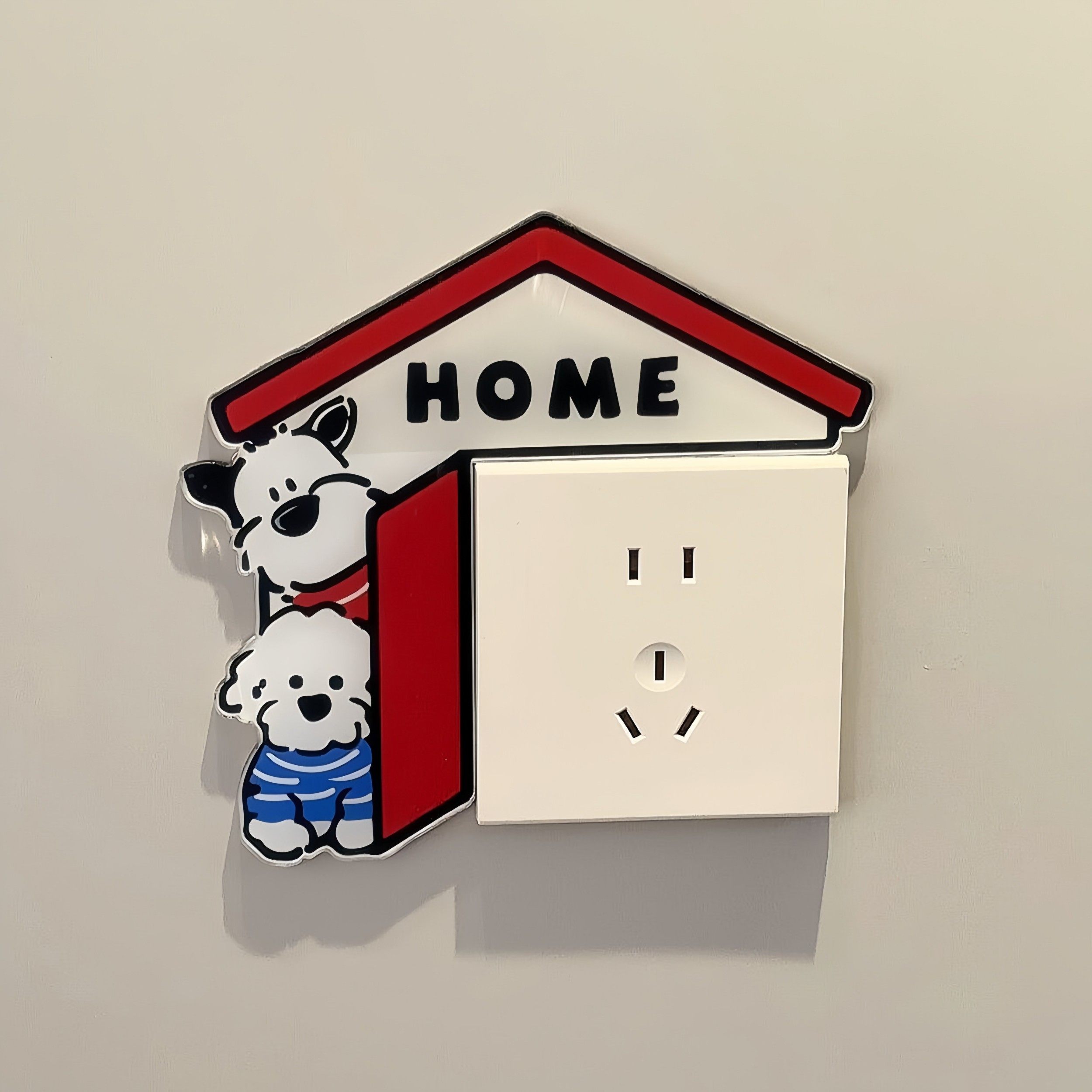 可爱开关贴插座边框2026年新款套亚克力高颜值遮丑有趣的墙面装饰,家居饰品,开关贴,淘宝优惠券,粉丝福利购,淘宝优惠卷