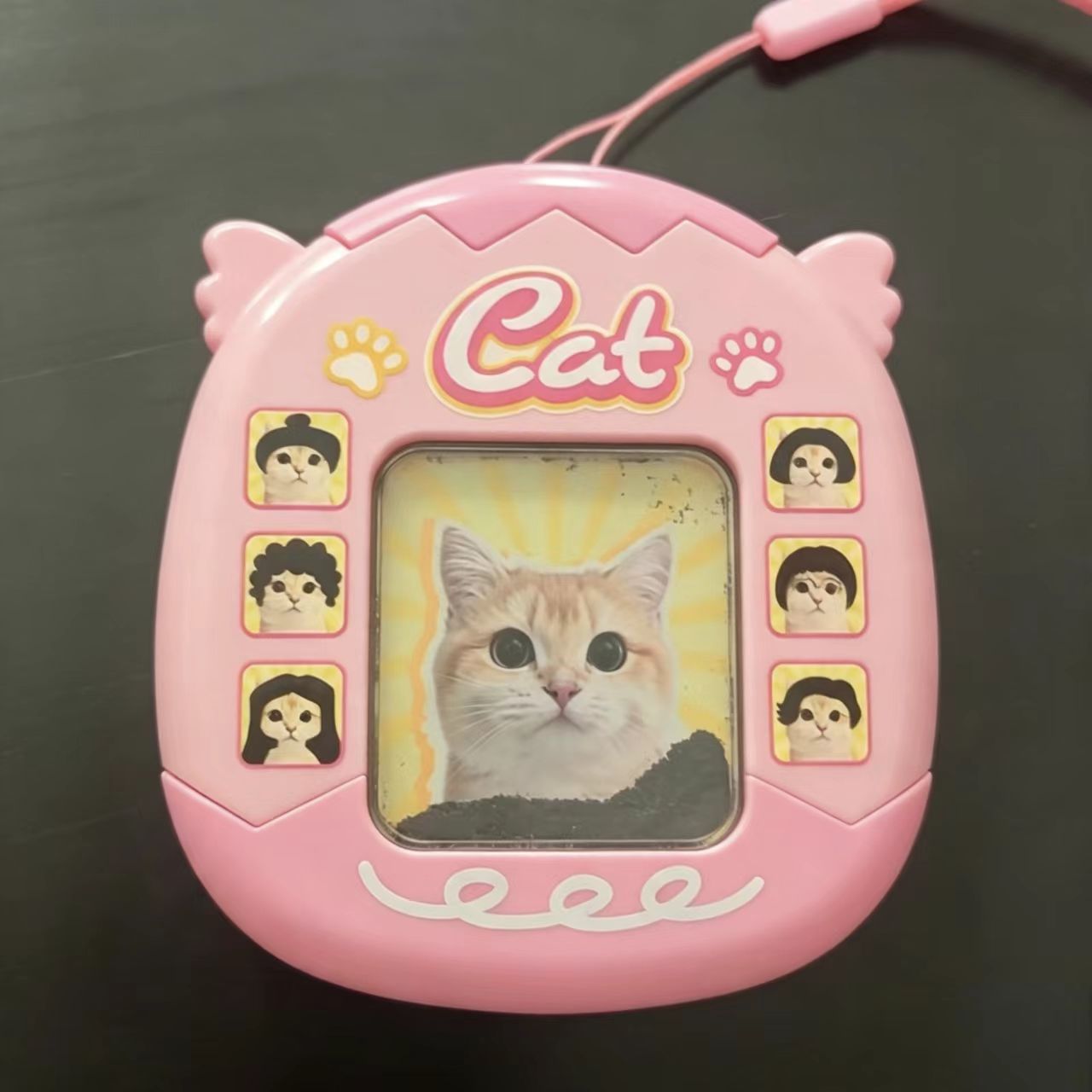 小猫diy发型磁粉磁珠磁吸画板儿童过家家玩具亲子互动游戏小挂件