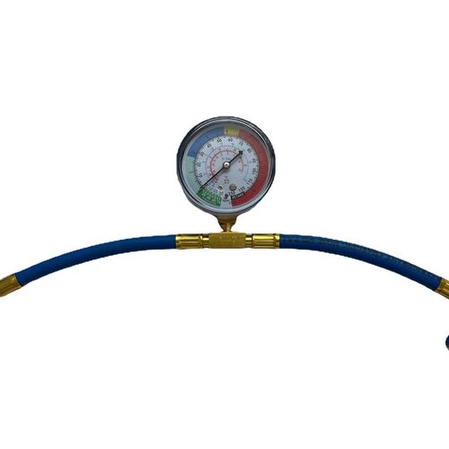 R134A汽车空调制冷剂DIY补充加注管加氟管 雪种冷媒表制冷管金属