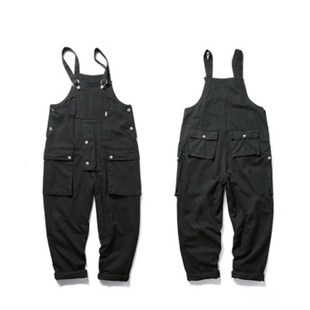 阿美咔叽潮牌工人工作服宽松吊带裤 美式 长裤 男工装 休闲连体背带裤