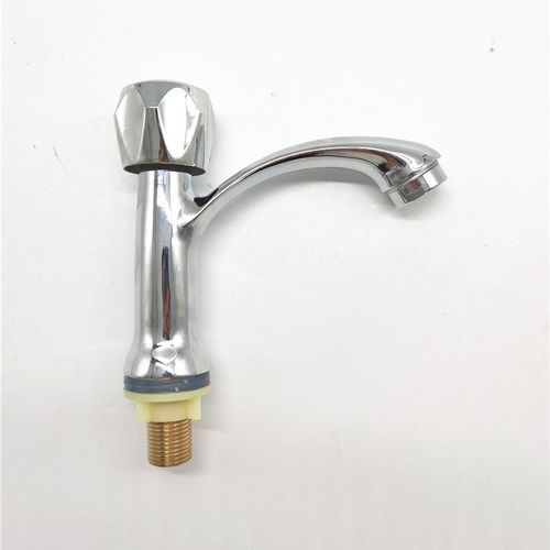 卫浴锌合金单冷小台式快开水龙头 面盆座式工程款水龙头