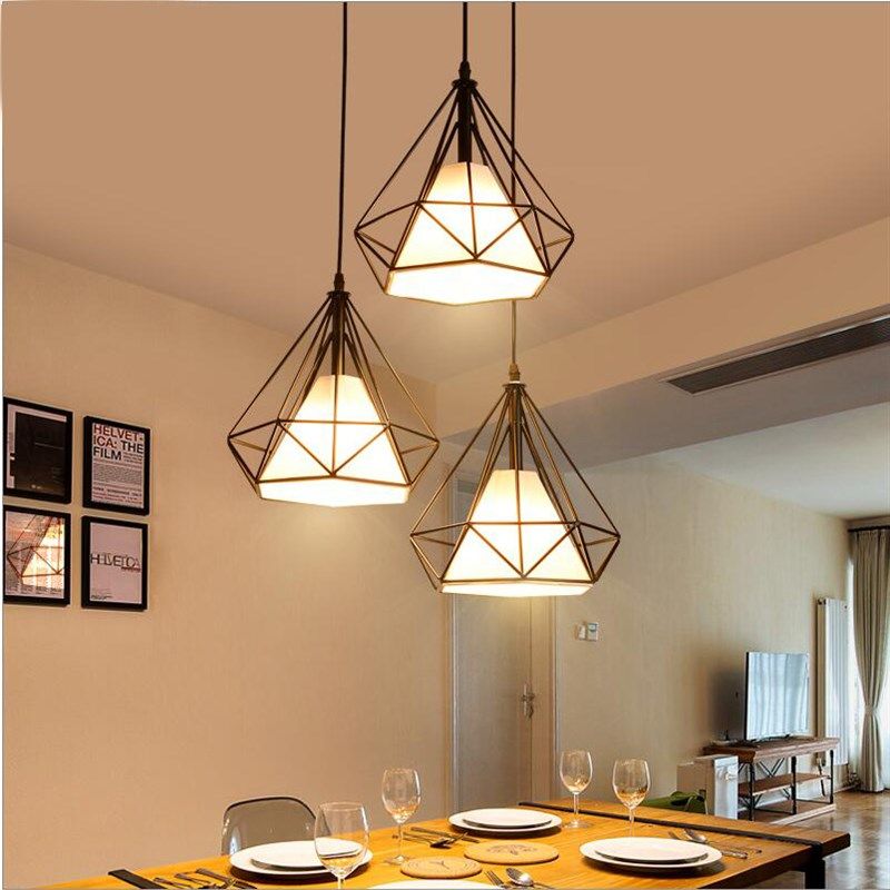 led美式餐厅酒吧台吊灯漫咖啡复古简约现代个性创意大气铁艺灯饰,家装灯饰光源,餐厅吊灯,淘宝优惠券,粉丝福利购,淘宝优惠卷