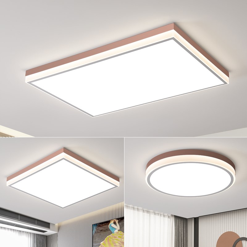 全光谱极简1.2米超亮客厅灯主灯吸顶灯现代大气卧室灯led金色灯具