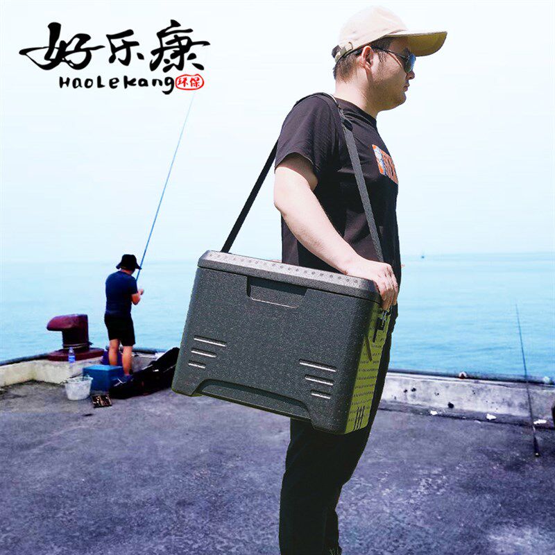 超轻便小钓箱装鱼箱冷藏饵料箱高密度EPP泡沫保温箱 22升单肩背款