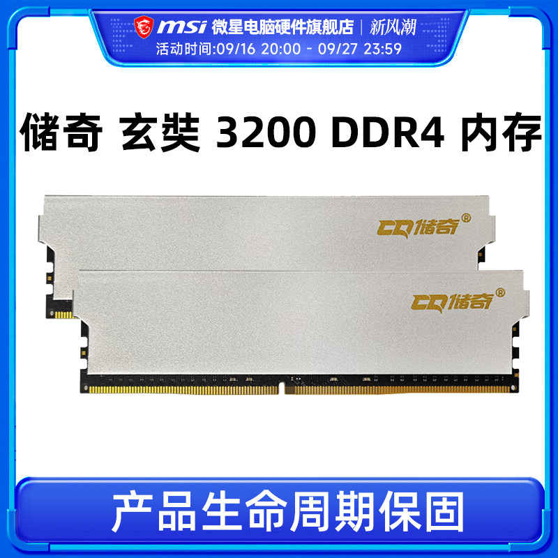 储奇 玄奘 8G/16G/32G 3200 DDR4内存 台式机电脑马甲内存条										