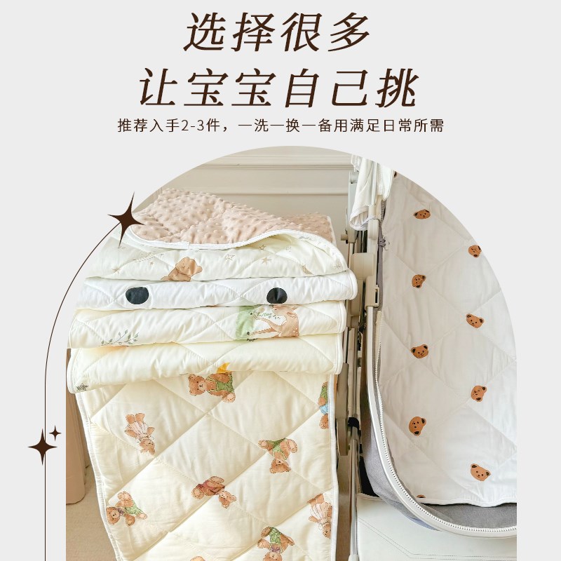 婴儿车垫子推车棉垫躺垫遛娃神器坐垫宝宝秋冬夹棉座椅保暖款靠垫