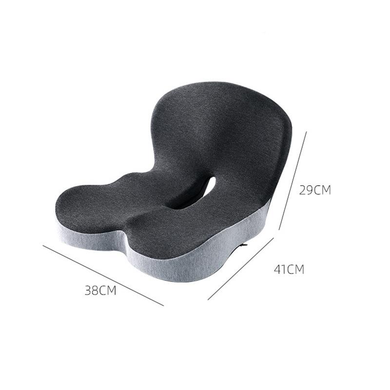 忆h四季通用坐垫垫靠一体办公腰久坐不累记棉透气孕靠护腰垫