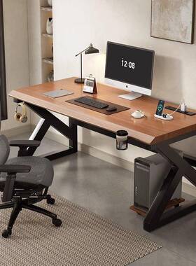 用实卧木电脑桌台式室家书EYD桌习学生学桌简约办公桌电竞写字桌