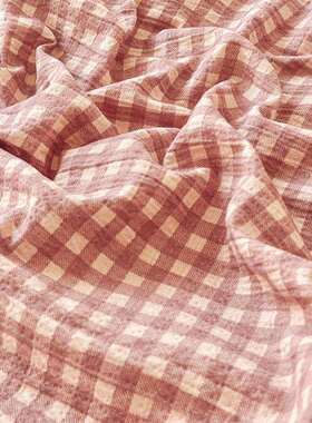 单新色织AX00892双层纱木棉被套四件套床床笠款格子单人三款件床